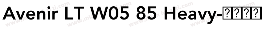 Avenir LT W05 85 Heavy字体转换